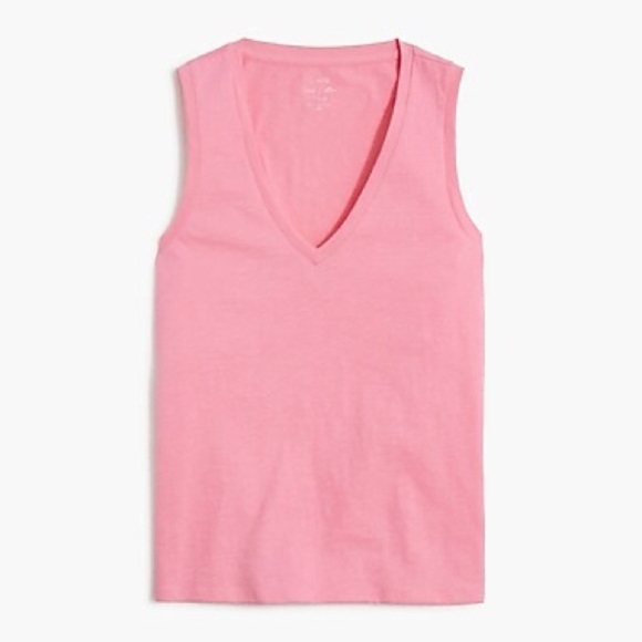 NWOT j crew Vintage slub cotton V-neck tank top - Picture 1 of 3
